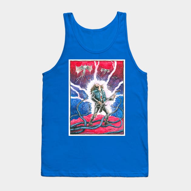 Stranger Guitar Things Tank Top by Stolencheese